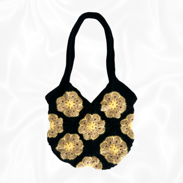 Crochet African Flower Granny Square Bag