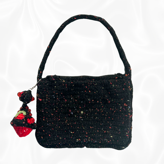 Crochet Vivienne Westwood Purse w/ Strawberry Keychain