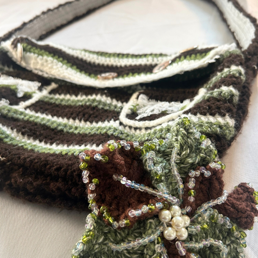 Crochet Verdant Messenger Bag