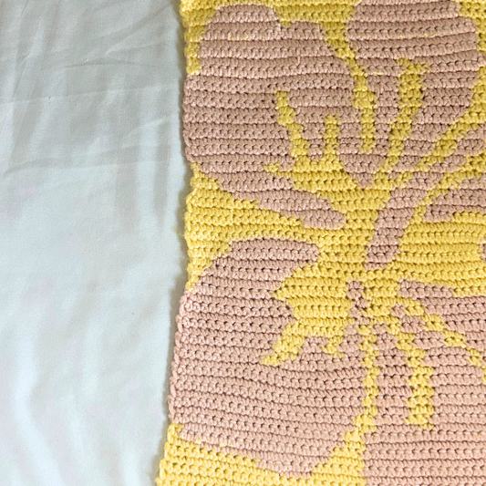 Crochet Hibiscus Tapestry