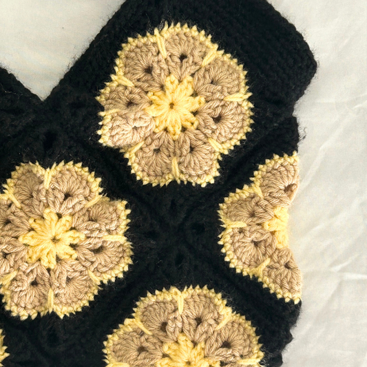 Crochet African Flower Granny Square Bag