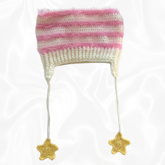 Crochet Matching Little Twin Stars Cat Beanies