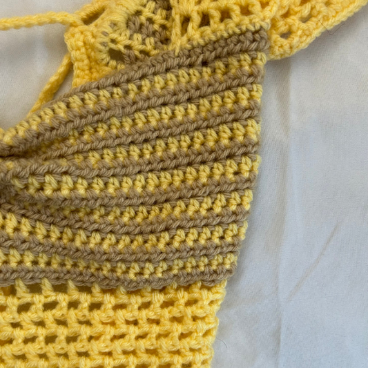 Crochet Vera Top - White and Cream