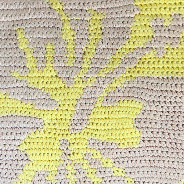 Crochet Hibiscus Tapestry