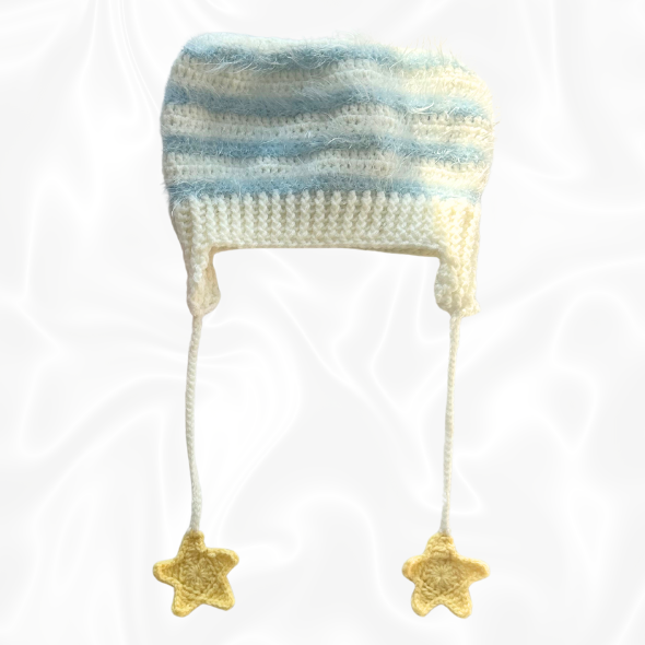 Crochet Matching Little Twin Stars Cat Beanies