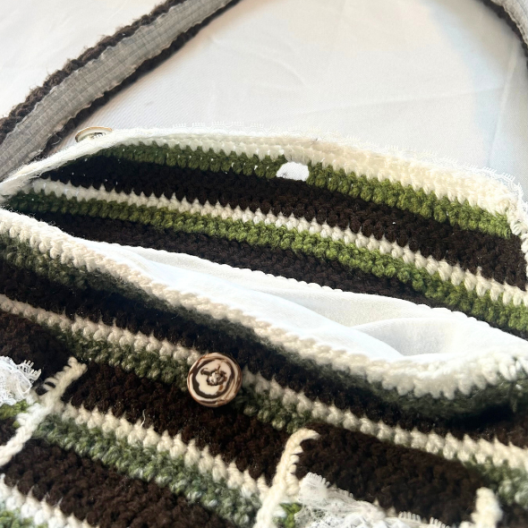 Crochet Verdant Messenger Bag