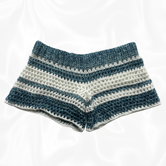 Crochet Striped Shorts