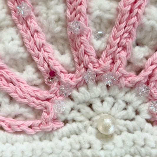 Crochet Shell Bag w/ Jellyfish Keychain